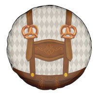 Traditional German Costume - Lederhosen and Soft Pretzel Spare Tire Cover Old Vintage Bavarian Pattern