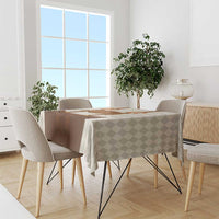 Traditional German Costume - Lederhosen and Soft Pretzel Tablecloth Old Vintage Bavarian Pattern