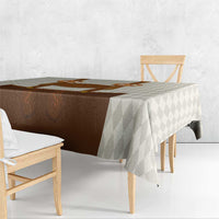 Traditional German Costume - Lederhosen and Soft Pretzel Tablecloth Old Vintage Bavarian Pattern