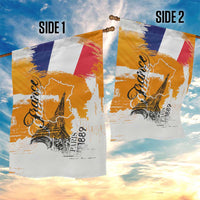 Bastille Day Garden Flag France Typography Art Grunge Style