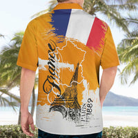 Bastille Day Hawaiian Shirt France Typography Art Grunge Style