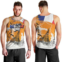 Bastille Day Men Tank Top France Typography Art Grunge Style