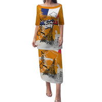 Bastille Day Puletasi France Typography Art Grunge Style