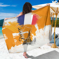 Bastille Day Sarong France Typography Art Grunge Style