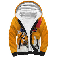 Bastille Day Sherpa Hoodie France Typography Art Grunge Style