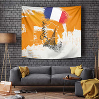 Bastille Day Tapestry France Typography Art Grunge Style