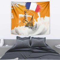 Bastille Day Tapestry France Typography Art Grunge Style