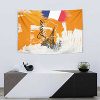 Bastille Day Tapestry France Typography Art Grunge Style