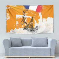 Bastille Day Tapestry France Typography Art Grunge Style