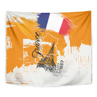 Bastille Day Tapestry France Typography Art Grunge Style