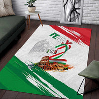 Italian National Day Area Rug Festa della Repubblica-The Colosseum Grunge Style