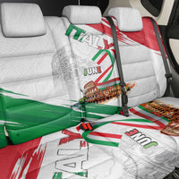 Italian National Day Back Car Seat Cover Festa della Repubblica-The Colosseum Grunge Style