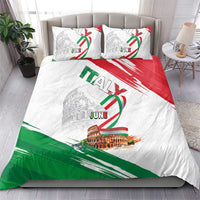 Italian National Day Bedding Set Festa della Repubblica-The Colosseum Grunge Style