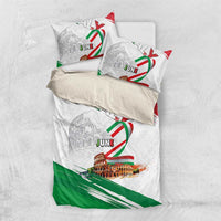 Italian National Day Bedding Set Festa della Repubblica-The Colosseum Grunge Style
