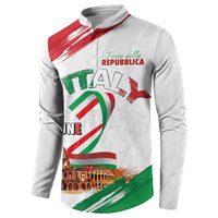 Italian National Day Button Sweatshirt Festa della Repubblica-The Colosseum Grunge Style