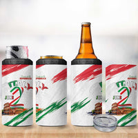 Italian National Day 4 in 1 Can Cooler Tumbler Festa della Repubblica-The Colosseum Grunge Style
