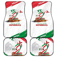 Italian National Day Car Mats Festa della Repubblica-The Colosseum Grunge Style