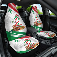 Italian National Day Car Seat Cover Festa della Repubblica-The Colosseum Grunge Style