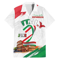 Italian National Day Family Matching Mermaid Dress and Hawaiian Shirt Festa della Repubblica-The Colosseum Grunge Style