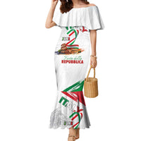 Italian National Day Family Matching Mermaid Dress and Hawaiian Shirt Festa della Repubblica-The Colosseum Grunge Style
