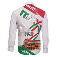 Italian National Day Family Matching Off The Shoulder Long Sleeve Dress and Hawaiian Shirt Festa della Repubblica-The Colosseum Grunge Style