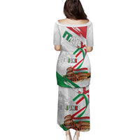 Italian National Day Family Matching Puletasi and Hawaiian Shirt Festa della Repubblica-The Colosseum Grunge Style