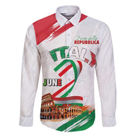 Italian National Day Family Matching Short Sleeve Bodycon Dress and Hawaiian Shirt Festa della Repubblica-The Colosseum Grunge Style