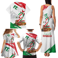 Italian National Day Family Matching Tank Maxi Dress and Hawaiian Shirt Festa della Repubblica-The Colosseum Grunge Style