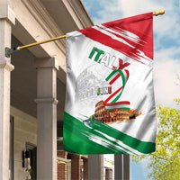 Italian National Day Garden Flag Festa della Repubblica-The Colosseum Grunge Style