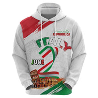 Italian National Day Hoodie Festa della Repubblica-The Colosseum Grunge Style