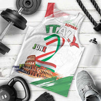 Italian National Day Men Tank Top Festa della Repubblica-The Colosseum Grunge Style