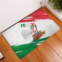 Italian National Day Rubber Doormat Festa della Repubblica-The Colosseum Grunge Style