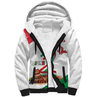 Italian National Day Sherpa Hoodie Festa della Repubblica-The Colosseum Grunge Style
