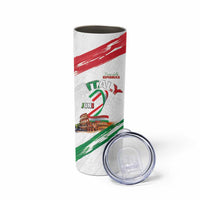 Italian National Day Skinny Tumbler Festa della Repubblica-The Colosseum Grunge Style