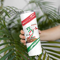 Italian National Day Skinny Tumbler Festa della Repubblica-The Colosseum Grunge Style