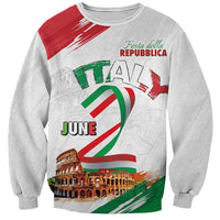 Italian National Day Sweatshirt Festa della Repubblica-The Colosseum Grunge Style
