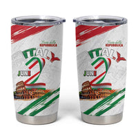 Italian National Day Tumbler Cup Festa della Repubblica-The Colosseum Grunge Style