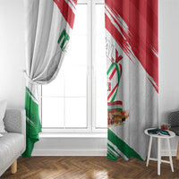 Italian National Day Window Curtain Festa della Repubblica-The Colosseum Grunge Style