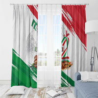 Italian National Day Window Curtain Festa della Repubblica-The Colosseum Grunge Style