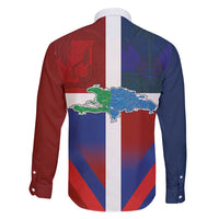Haiti and Dominican Republic Family Matching Puletasi and Hawaiian Shirt Hispaniola with Emblems and Flag Style