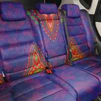 Haiti Choeblack Dashiki Style Back Car Seat Cover Blue Color