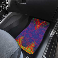 Haiti Choeblack Dashiki Style Car Mats Blue Color