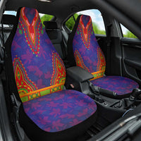 Haiti Choeblack Dashiki Style Car Seat Cover Blue Color