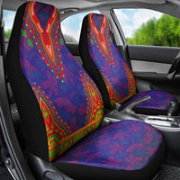 Haiti Choeblack Dashiki Style Car Seat Cover Blue Color