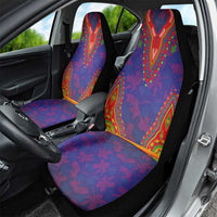 Haiti Choeblack Dashiki Style Car Seat Cover Blue Color