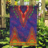 Haiti Choeblack Dashiki Style Garden Flag Blue Color