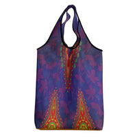 Haiti Choeblack Dashiki Style Grocery Bag Blue Color