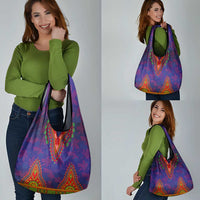 Haiti Choeblack Dashiki Style Grocery Bag Blue Color