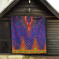 Haiti Choeblack Dashiki Style Quilt Blue Color