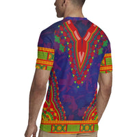 Haiti Choeblack Dashiki Style Rugby Jersey Blue Color